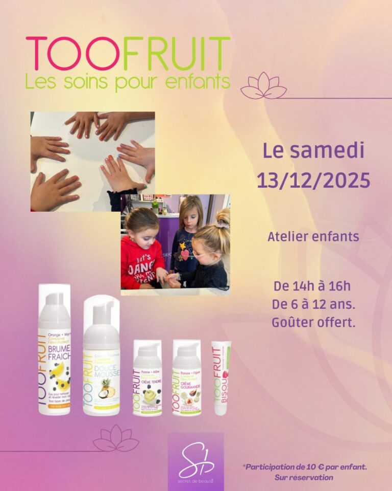 animation beauté TOOFRUIT. enfants montarnaud